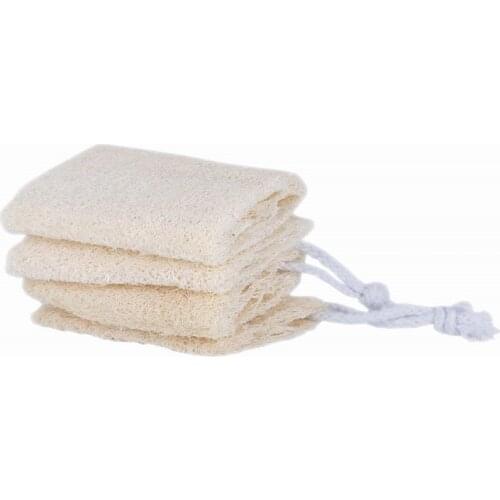3 Pack Loofah Cleaning Sponge, Natural Loofah Pads Portable Household Dish Scrubber Organic Dish Washing Biodegradable Sponges