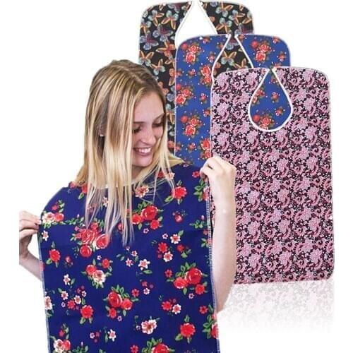 78x44cm Waterproof Adult Meal Eating Drinking Bib Protector Easy On/Off Apron You can use it for eating or drinking, Adult Bib