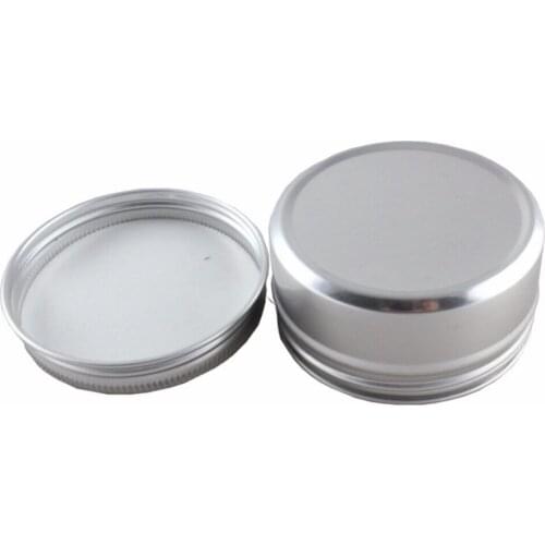 1000pcs new 80ml Aluminium Balm Tin Pot Nail Art Makeup Lip Gloss Container Screw Thread