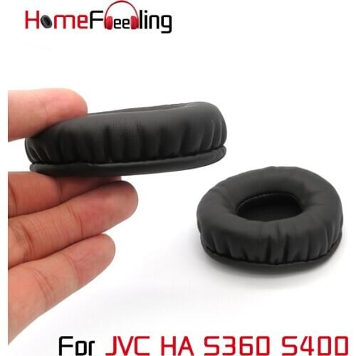 Homefeeling Ear Pads for JVC HA S360 S400 Headphones Super Soft Velour Sheepskin Leather Ear Cushions Replacement