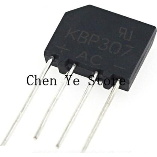 Free Shipping100pcs 3A 1000V KBP307 diode bridge rectifier KBP 307 power DIP-4P 4pin