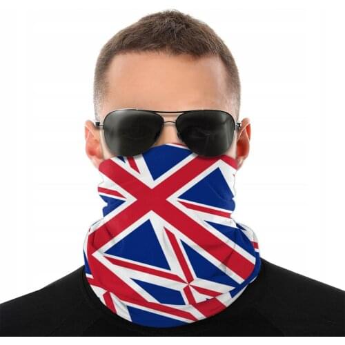 British United Kingdom Flag Scarf Neck Face Mask Halloween Mask Balaclava Bandanas Dustproof Headwear Outdoor Hiking