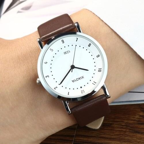 UTHAI BK79 Fashion Simple Atmosphere Retro Belt Mens and Womens Watch Couple Quartz Watch