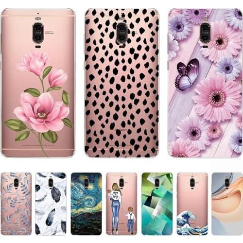 Case for Huawei Mate 9 Pro Silicon Animal Fashion Shell Case Mate 9 Tpu Non-slip Soft Bumper Anti-knock Ultra-thin Personality