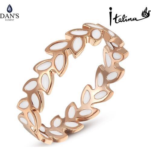 DANS ELEMENT New Sale Leaf Rings for Women Gift Heathy Anti Allergies Top Quality #RG94486