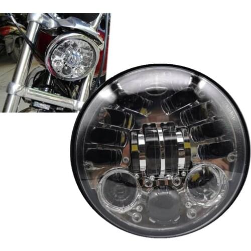 5 3/4'' White DRL High Low Beam Moto LED Headlight for Honda 5.75 Inch for Iron 883 Sportster Dyna Triple Wide Glide Low Rider