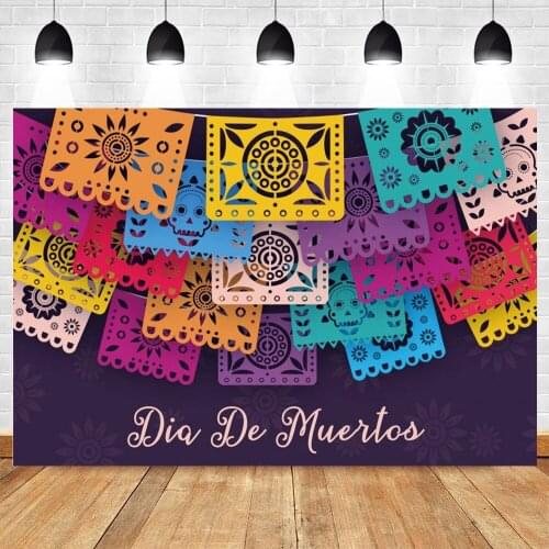 Yeele Day of The Dead Theme Birthday Backdrop Skeleton Guitar Boy Dog Brick Wall Background Photography Photophone Photo Zone