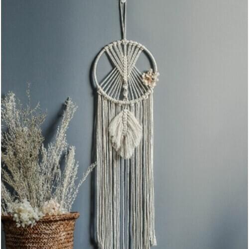 Handmade Dream Catcher Feather Hanging Decoration Ornament Creative Gift Delicate Craft Dreamcatcher Wind Chimes