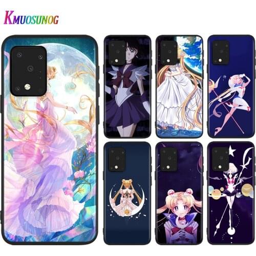 Love Cute Slim Moon For Samsung A72 A52 A02 S A32 A12 A42 A51 A91 A81 A71 A41 A31 A21 A21S A11 A01 UW Black Phone Case