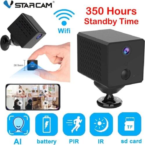 Vstarcam Mini Wifi Camera 1500mAh Rechargeable Battery DV IP Camera Low power consumption PIR Human Body Detection Alarm 1080P