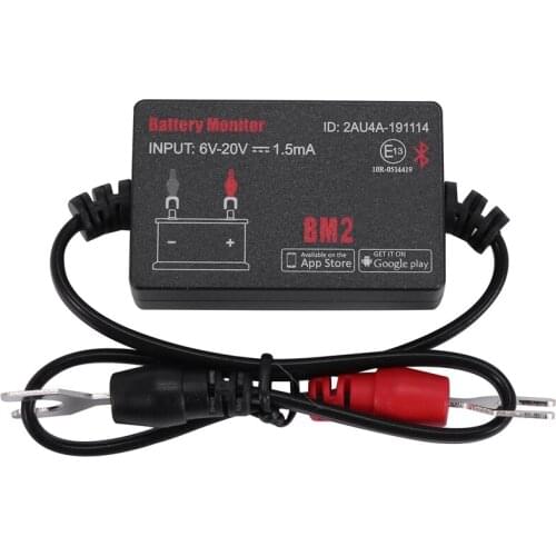 Battery Monitor BM2 on Phone APP Bluetooth 4.0 Device All Car 6-20V Battery Tester