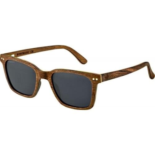 Polarized Sunglasses Maple wood Lenses Smoke Silk Snake