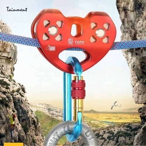 Professional Climbers Ropeway Double Slide Zipline High-altitude Outdoor Transportation Ropeway Pulley Rock Climbing Accessories