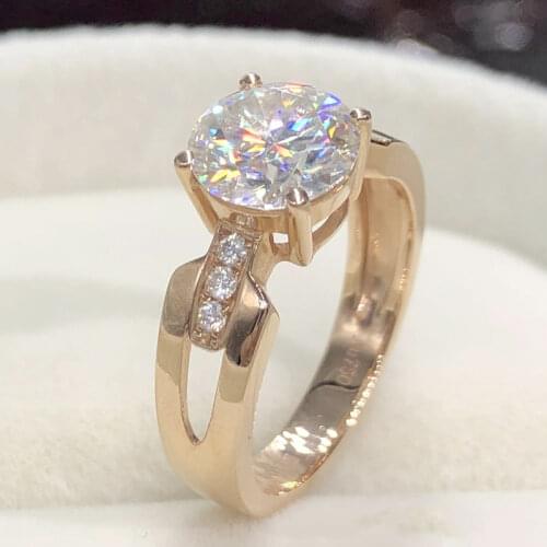 Luxury Gold Ring 925 Sterling Silver Women Exquisite Unique Engagement Wedding Original Design Attractive African Jewelry Lovely