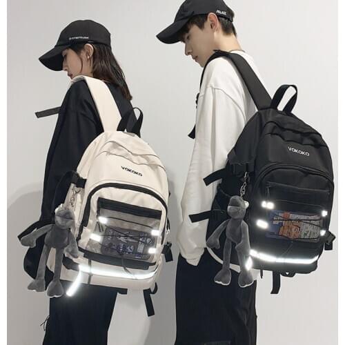 Tide Womens Backpacks Female Backpack Purse for Women Waterproof Korean Harajuku Large-capacity School Bags Ins College Bookbag