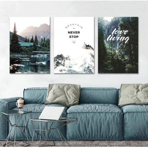 Modern Wall Art Realistic Nordic Painting Home Decor Art Paintings for Bedroom Living Room Decoration Realistic Plant Poster
