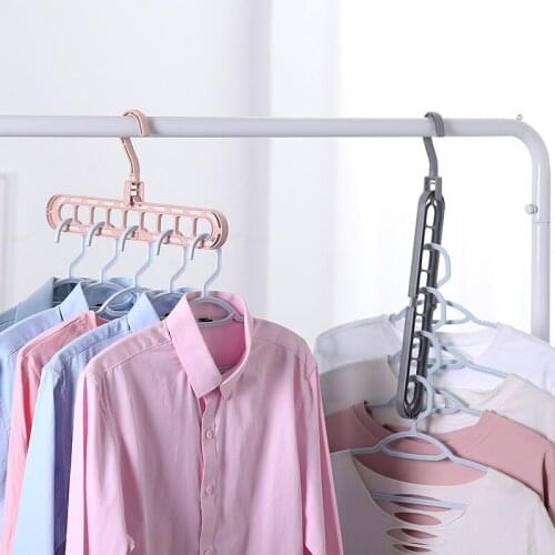 Magic Clothes Hangers Closet Organizer Space Saving Hanger Multi-port Clothing Rack Plastic Cabide Storage Hanger For Clothes