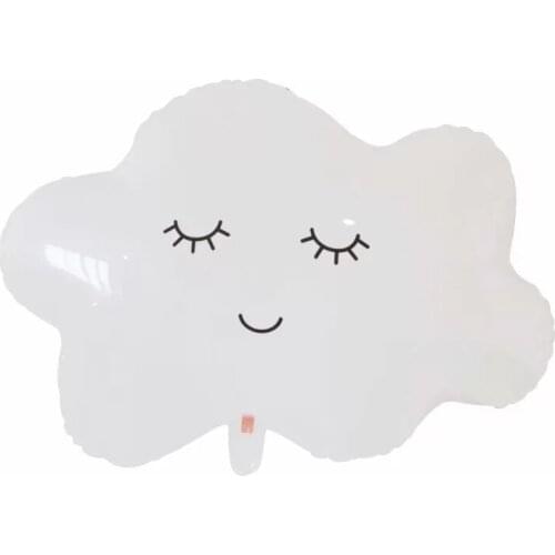 10/50pcs White Cloud Foil Ballon Kids Birthday Party Decoration Clouds Helium Globos Balloons Wedding Baby Shower Party Supplies