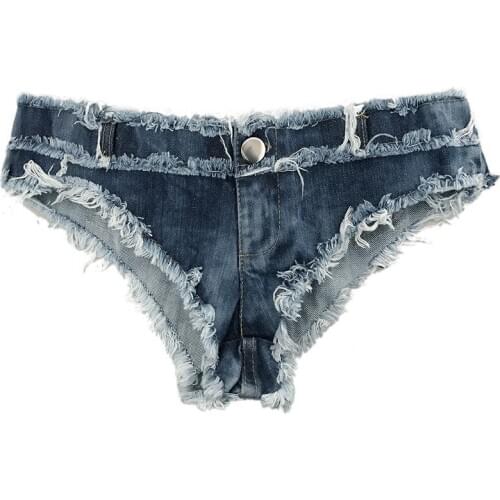 2020 Sexy Vintage Mini Jeans Shorts Hole Denim Shorts Beach New Vestidos Sexy Club Party Bikini Bottom