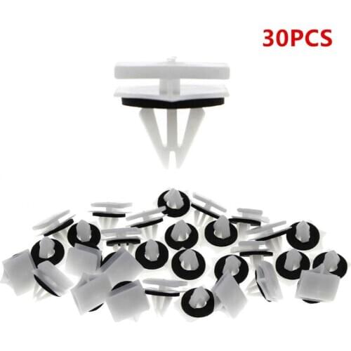 30PC Rocker Panel Deck Lid Moulding Clips Retainer For Ford FUSION MKZ 2013+ A22033,22033A 13387D W716503-S300