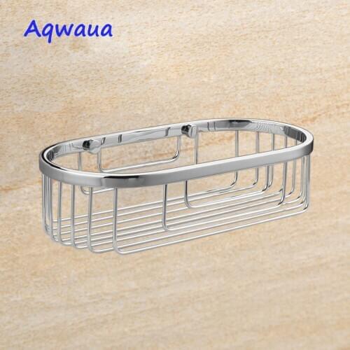 Aqwaua Bathroom Shelves Shower Basket Contemporary Design Tub Caddy Stainless Steel Mirror Polished Surface