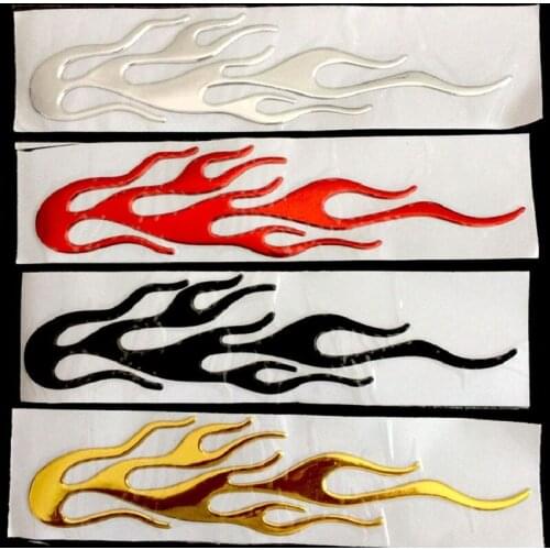 Flames Auto Car Decal Sticker/Badge/3D Flame Fire PVC Emblems DIY Decoration Accessories Reflective Stickers