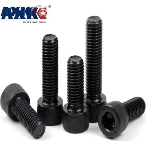M10 M10*1.25*20/25 M10x1.25x20/25 1.25mm Pitch 12.9 Grade Carbon Steel Full Fine Thread Cap Allen Head Bolt Hexagon Socket Screw