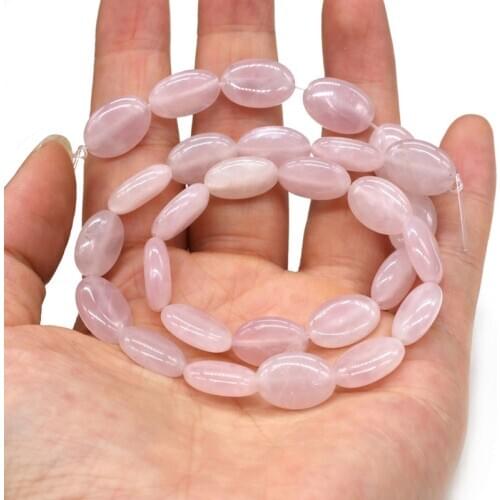 28pcs Egg-shaped Natural Stone Beads Gold Sand Stones Bracelet Necklace Jewelry For DIY Jewelry Birthday Gift Size 10x15mm