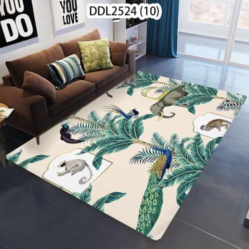 Green plant animal living room decoration bedroom decor illusion rug carpets for bed room rugs for bedroom anime floor mat Home