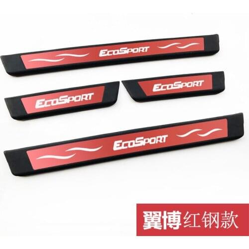 For Ford Ecosport 2018-2019 High-quality stainless steel Plate Door Sill Welcome Pedal Car Styling Accessories 4pcs/set