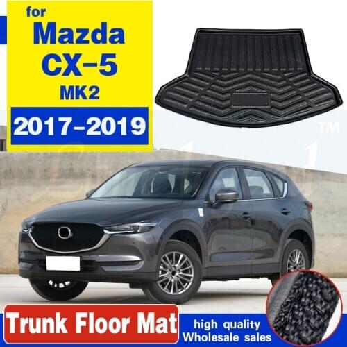 For Mazda CX-5 CX5 KF 2017 2018 2019 2020 Boot Mat Rear Trunk Liner Cargo Floor Tray Carpet Mud Pad Guard Protector Accessories