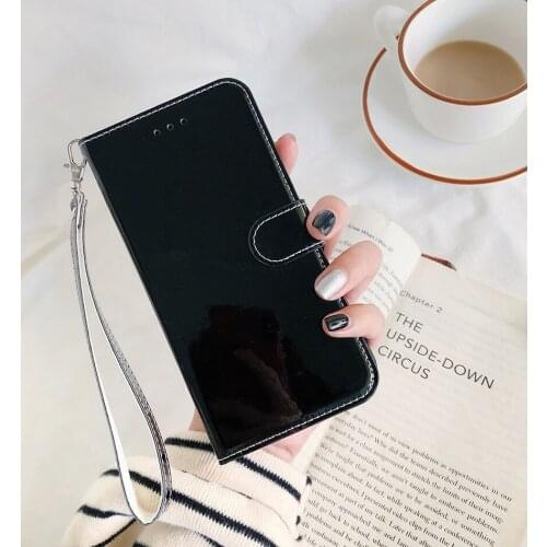 Smooth Leather Wallet Case For iPhone 6 6S 7 8 Plus 10 XR X S XS Max 12 13 Mini 11 12 13 Pro Max A2403 SE 2020 Flip Cover Etui