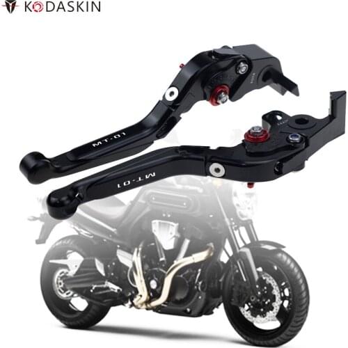 KODASKIN Folding Extendable CNC Adjustable Motorcycle Brake Clutch Levers for YAMAHA MT-01 MT01 2004-2009