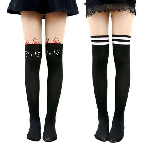 Cartoon Tights for Girls Child Velvet Pantyhose Stockings velvet Dance Tights Girls Cat Stockings Leg Warmer Cute 3-12 Years