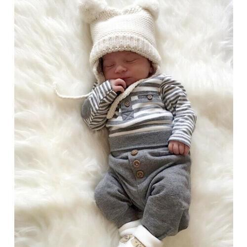 PUDCOCO AU Newborn Baby Girls Boy Top T-shirt Shirt Long Pants Clothes Outfits Set Support wholesale