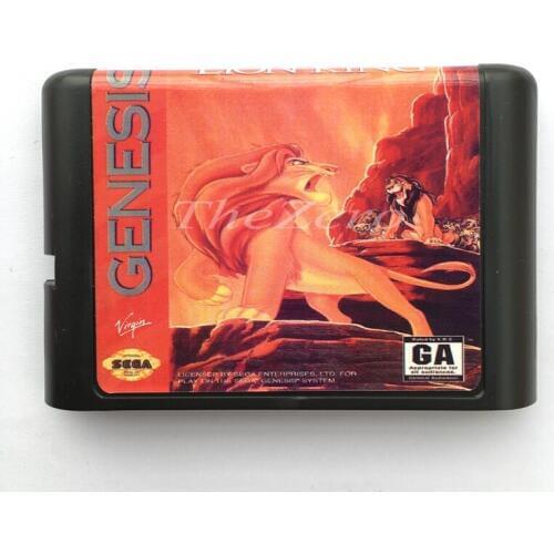 The Lion King EU/JAP Shell for 16 bit Game Card for Genesis System for Sega Mega Drive