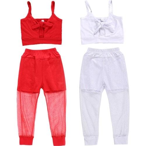Baby girl summer clothes Fashion Toddler Kids Baby Girls Clothes Vest Top Long Pants Outfit Set Summer