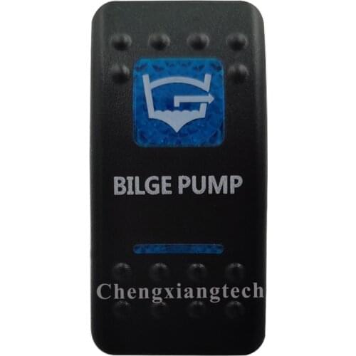 Printed Blue Rocker Switch Cap-Bilge Pump- for Carling Arb Car Boat Rocker Switch 12v 24v, Cover Only !!! No Switch Base