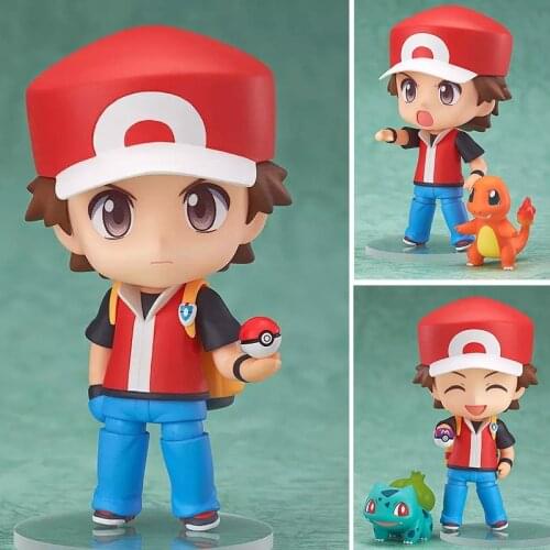 New Arrivals Cute Ash Ketchum and Charmander Squirtle Bulbasaur Action Figure Toy Anime Pokemones Joint Figure Dolls Toys Gifts
