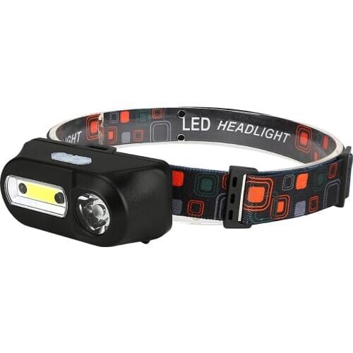 Outdoor Fishing Camping Sensor LED Headlight Bicycle Portable Mini Headlamp Working Lights Flashlight 6 Modes