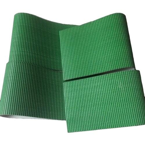 Perimeter:15meters Width:300mm Thickness:5mm PVC Lawn Pattern Climbing Anti Slip Wear Resistant Conveyor Belt