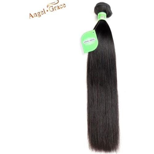 Indian Hair Bundles Staight Human Hair Weave Bundles 1/3/4 Bundles/Lot Remy Hair Extensions Angel Grace Hair Weaving Free Ship