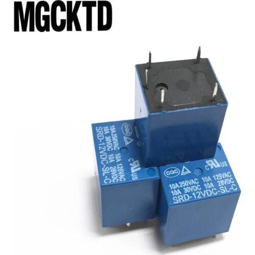 25pcs 12V DC Power Relay SRD-12VDC-SL-C PCB Type