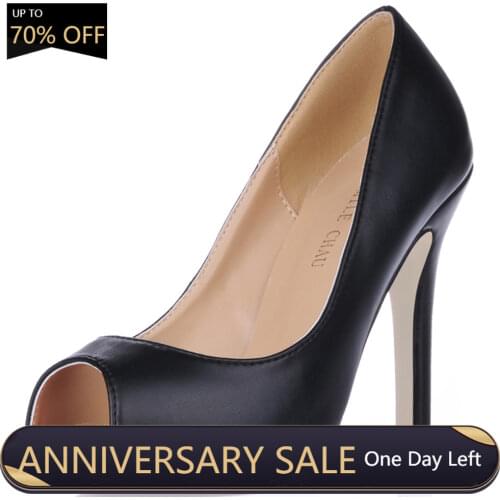 Sexy Ladies Office Party High Heel Peep Toe Stiletto Women Pumps Chaussure Escarpins Femmes Talon Haut Aiguille Bout Ouvert YJT4