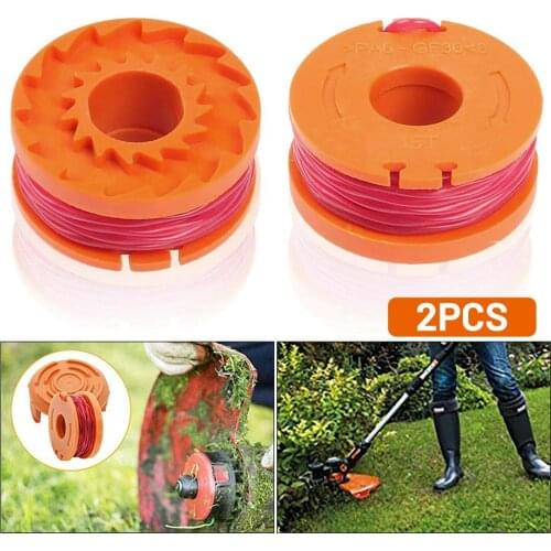 2Pcs Trimmer Spool Line For WORX Grass Trimmer WG150E WG151E WG154E WG155E WG157E WG160E WG163E WG165E WG166E WG167E WG169E