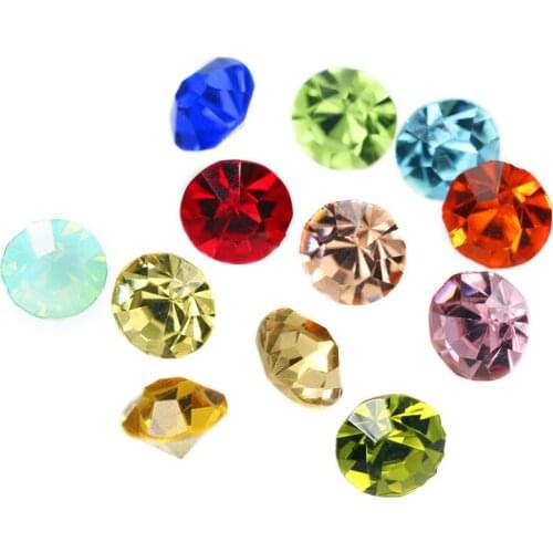 More Color Glass Chatons Point Back Crystal Fancy Stone 28ss 38ss 45ss