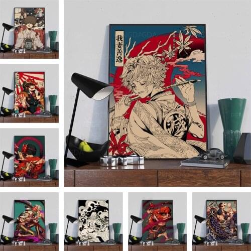 Cross Stitch DIY Painting 5D Diamond Home Decor Mosaic Japanese Anime Picture Embroidery Pattern Full Round Drill Wall Sticker