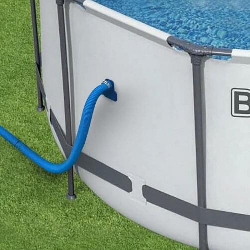 1 piece of swimming pool pipe support bracket accessory, which can support 30-38 mm pipes with cable ties