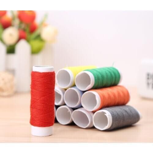 10Pc Spools Polyester Thread Washable Abrasion Resistant Embroidery Sewing Threads Roll Kit Household DIY Hand Quilting Supplies