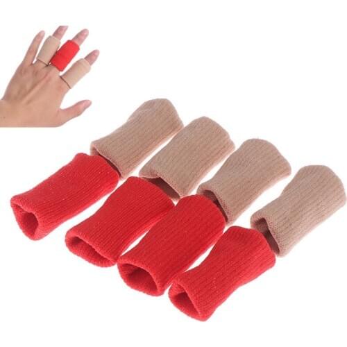 10Pcs Finger Sleeves Support Thumb Brace Protector Breathable Elastic Finger Tape for Basketball, Tennis,Baseball Hot